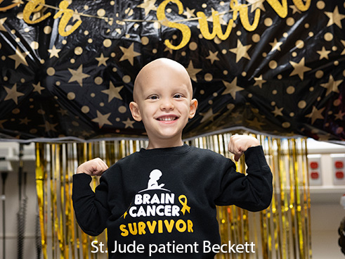 St. Jude patient Beckett