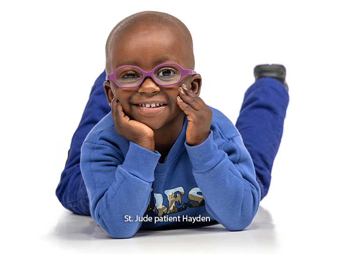 St. Jude patient Hayden