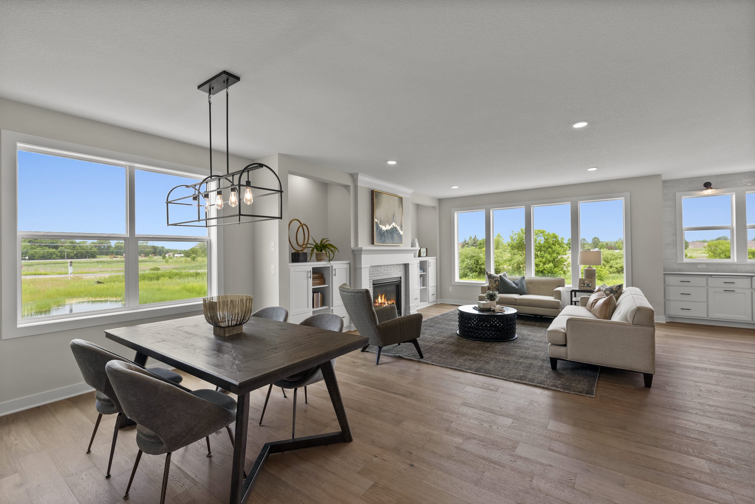 A home by Hanson Builders showcasing hard flooring.