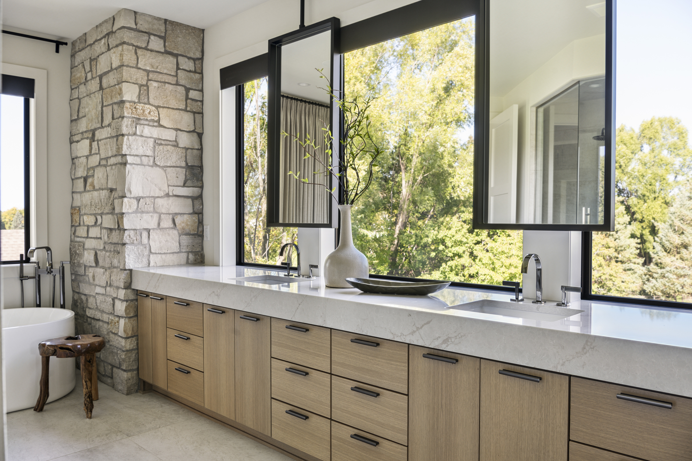 A bathroom by Hanson Builders featuring Aging in Place design.